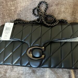 Coach Black Quilted Shoulder Bag Tabby 33